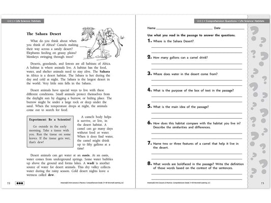 Comprehension Workbook - Gr. 3 - US 3468