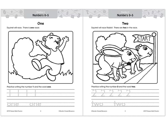 Instant Math Practice Workbook - Kindergarten - US 5726