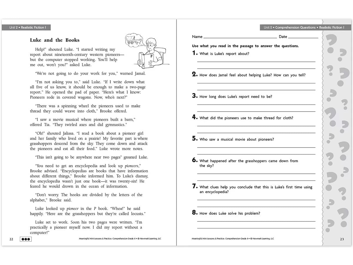 Comprehension Workbook - Gr. 4 - US 1101