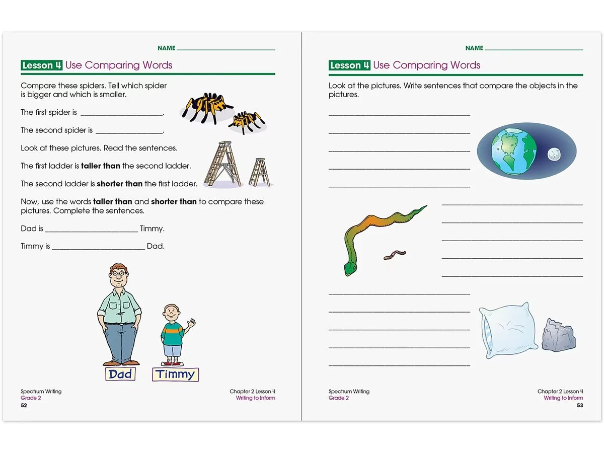 Spectrum® Writing Workbook - Gr. 2 - US 7110
