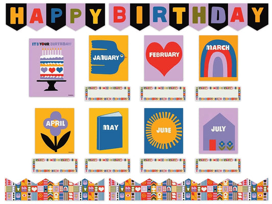 Lisa Congdon Birthday Bulletin Board Set - US 4017