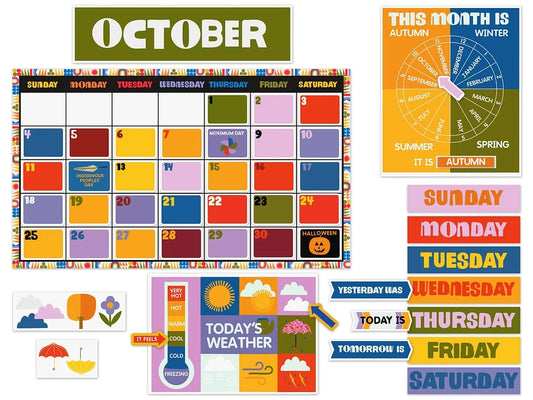 Lisa Congdon Calendar Bulletin Board Set - US 4121