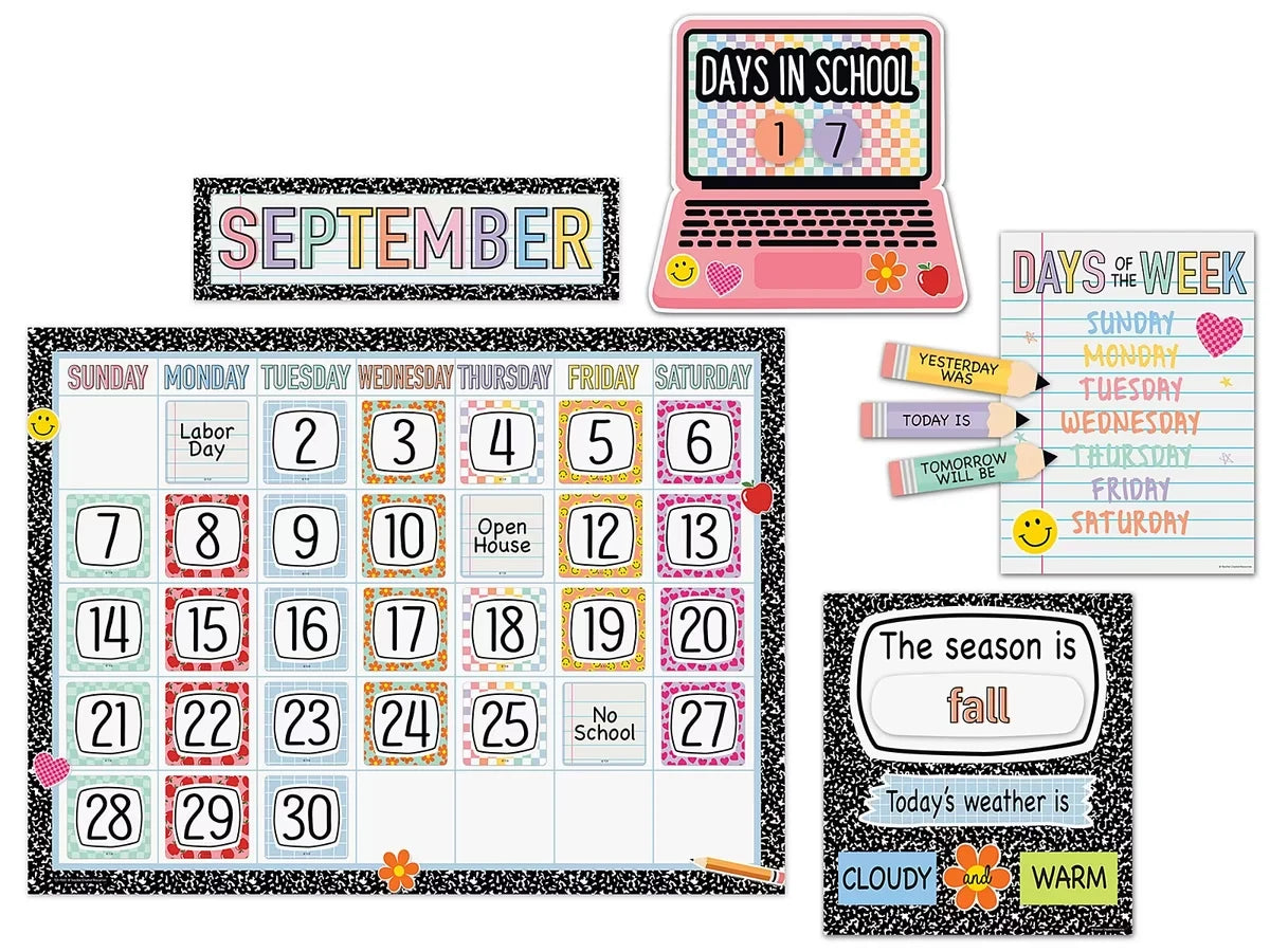 Cool for School Calendar Bulletin Board Set - US 1071