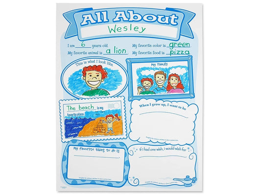 All About Me Posters - Set of 30 - US 5192