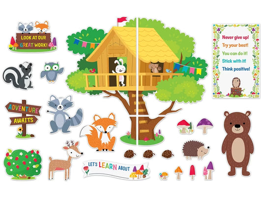 Woodland Friends Treehouse Bulletin Board Set - US 7497