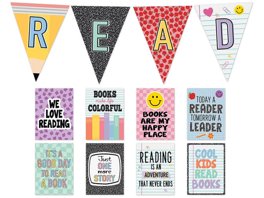 Cool for School Read Bulletin Board Set - US 9404