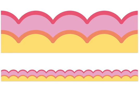 Retro Remix Warm Waves Scalloped Border - US 1221