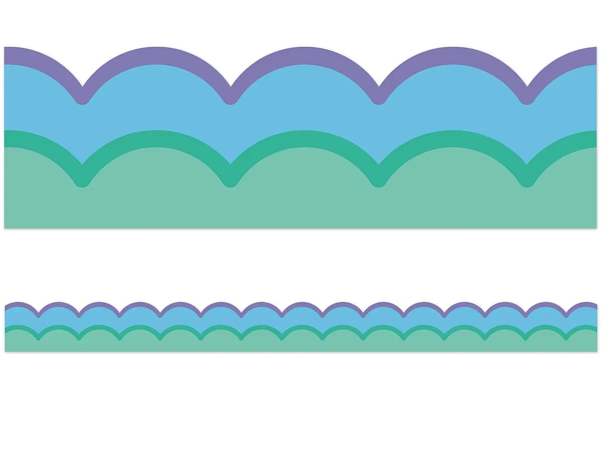 Retro Remix Cool Waves Scalloped Border - US 2305
