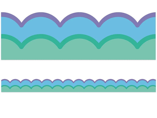 Retro Remix Cool Waves Scalloped Border - US 2305