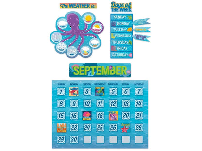 Seas the Day Calendar Bulletin Board Set - US 7104