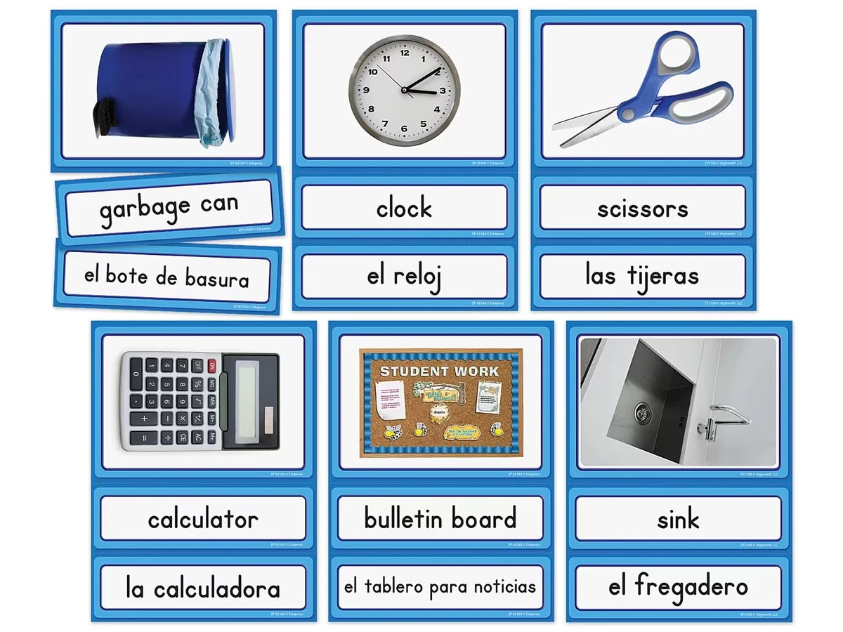 Spanish and English Classroom Labels - US 9475