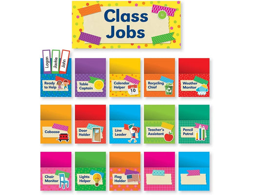 Colorful Class Jobs Bulletin Board Set - US 8981