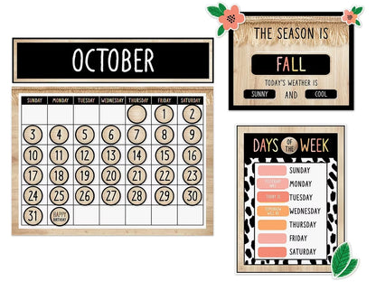 Simply Safari Calendar Bulletin Board Set - US 5840