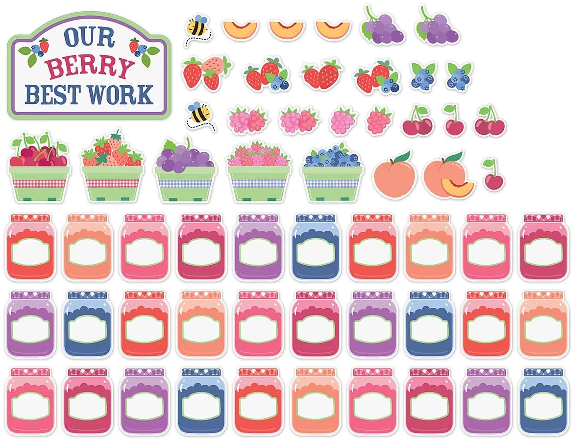 Farmers Market Berry Best Bulletin Board Set - US 1815