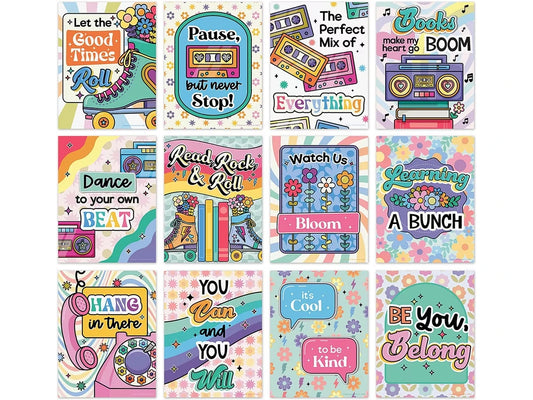 Retro Remix Groovy Motivational Mini Poster Pack - US 3469