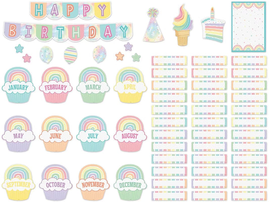 Pastel Pop Birthday Bulletin Board Set - US 1715