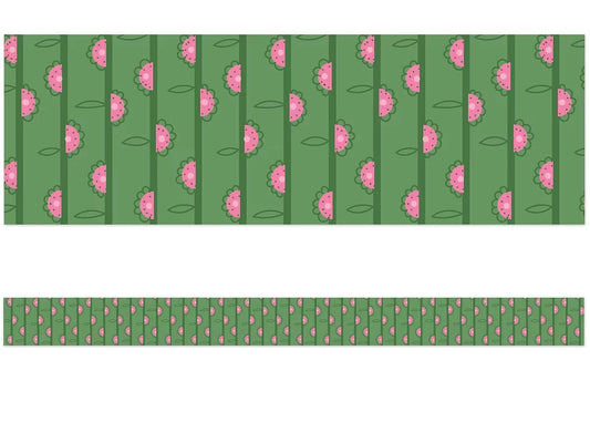Fairy Tale Forest Flowers Border - US 8628