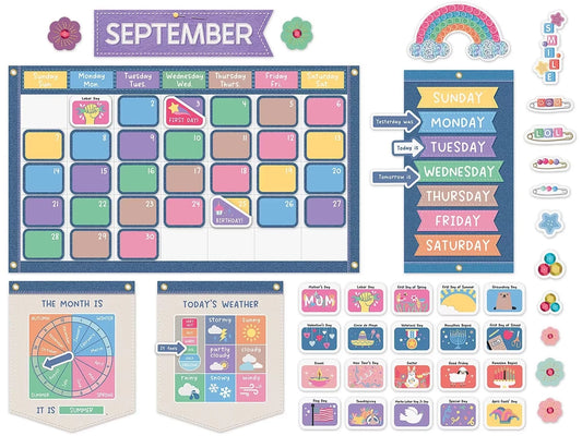Crafty and Cool Calendar Bulletin Board Set - US 8555