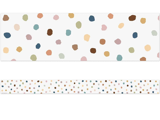 Everyone Is Welcome Painted Dot Border - US 3936