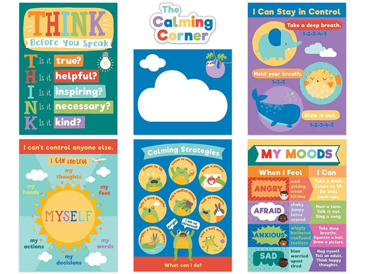Social-Emotional Calming Strategies Bulletin Board Set - US 9100