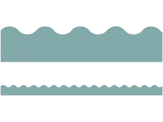 Everyone Is Welcome Calming Blue Scalloped Border - US 1150