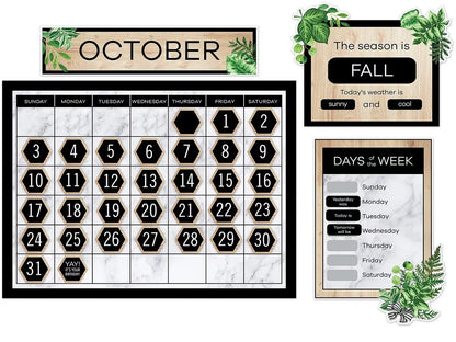 Simply Boho Calendar Bulletin Board Set - US 2730