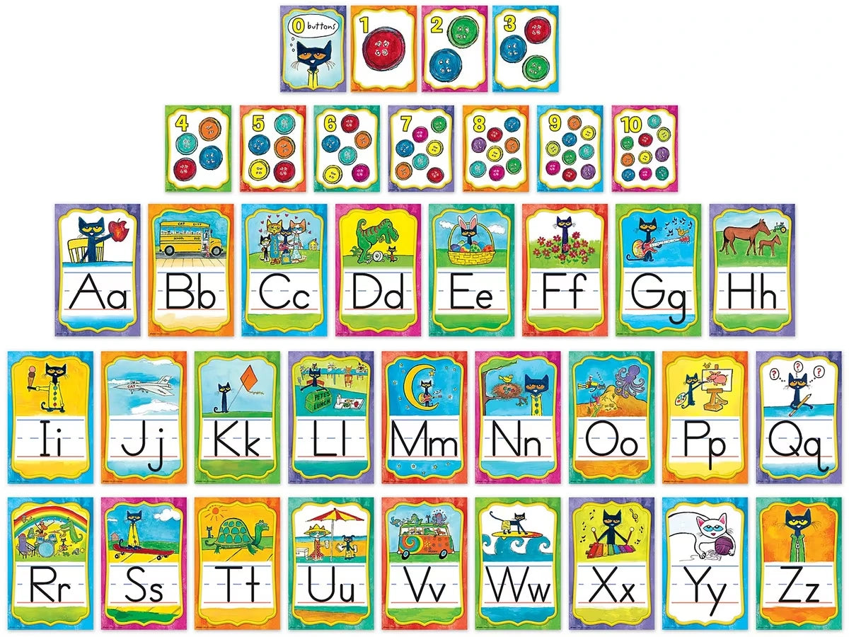 Pete the Cat® Alphabet Card Bulletin Board Set - US 5220
