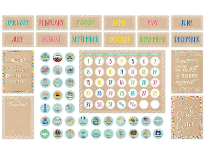 Krafty Pop! Calendar Bulletin Board Set - US 7088