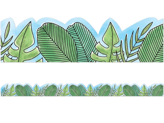 Safari Friends Jumbo Leaf Border - US 7883