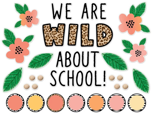 Simply Safari Wild About School Bulletin Board Set - US 1026
