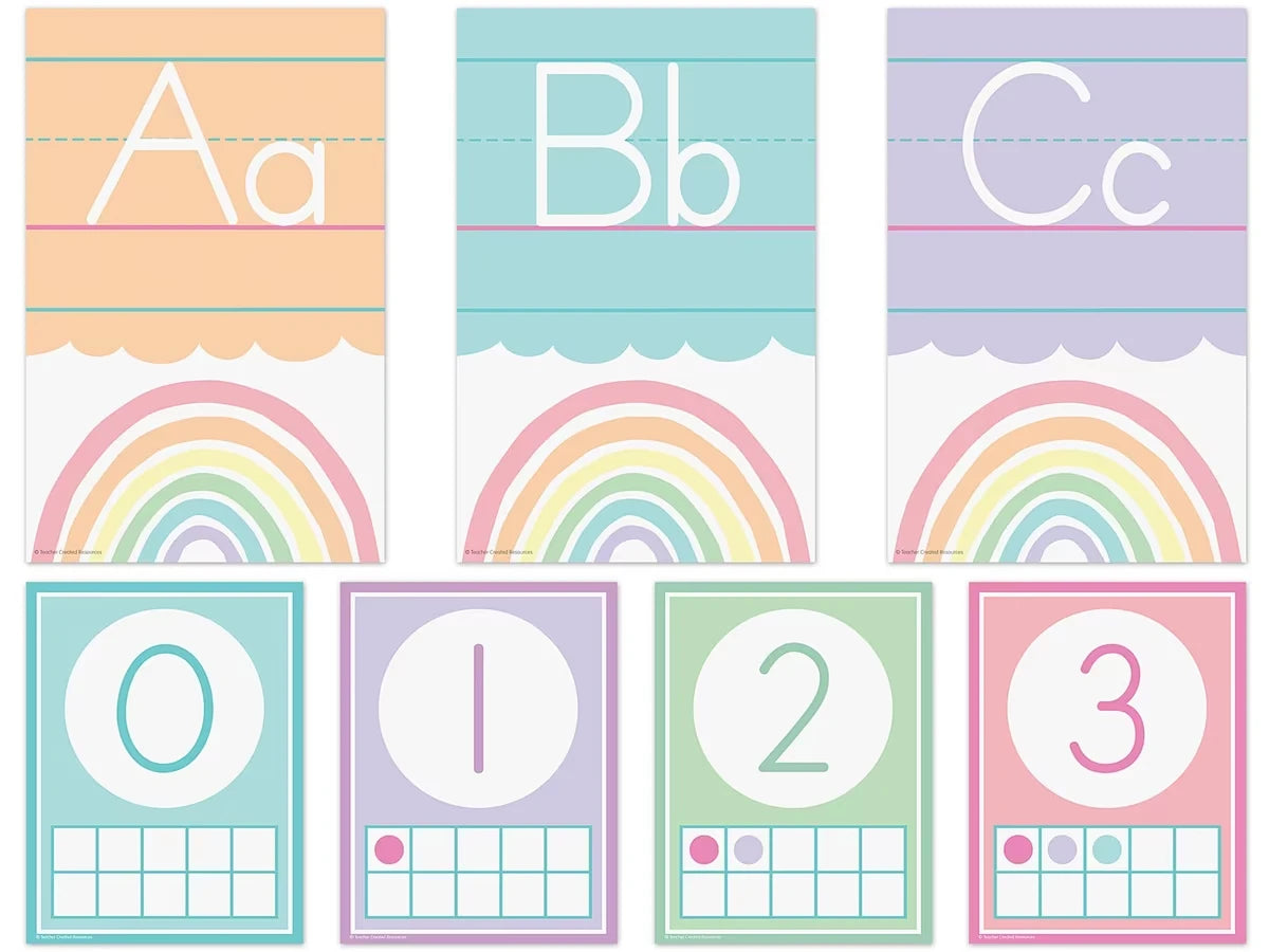 Pastel Pop Alphabet Card Bulletin Board Set - US 2810