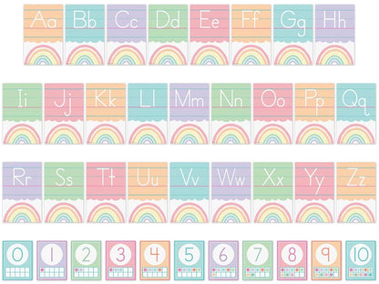 Pastel Pop Alphabet Card Bulletin Board Set - US 2810