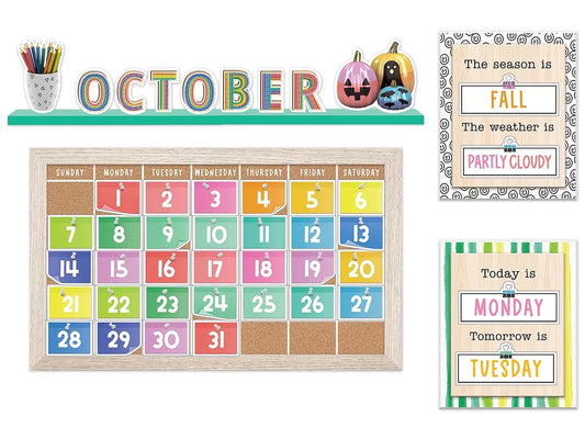 Creatively Inspired Calendar Bulletin Board Set - US 1215