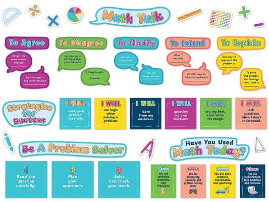 Math Talk Bulletin Board Set - US 7307