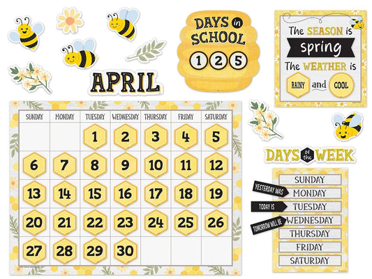 Buzzing Bees Calendar Bulletin Board Set - US 9146