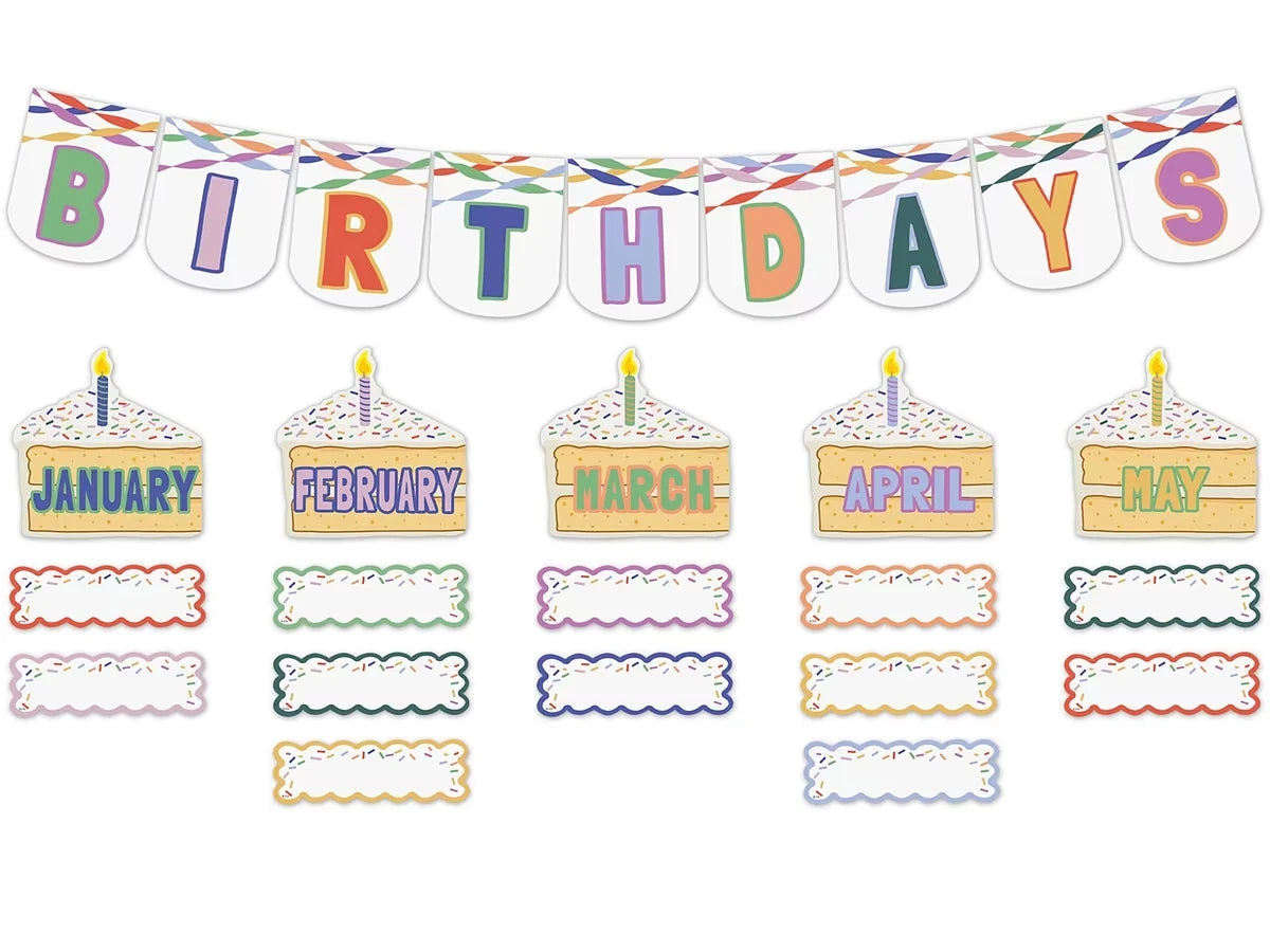 Color Crush Birthday Bulletin Board Set - US 3114