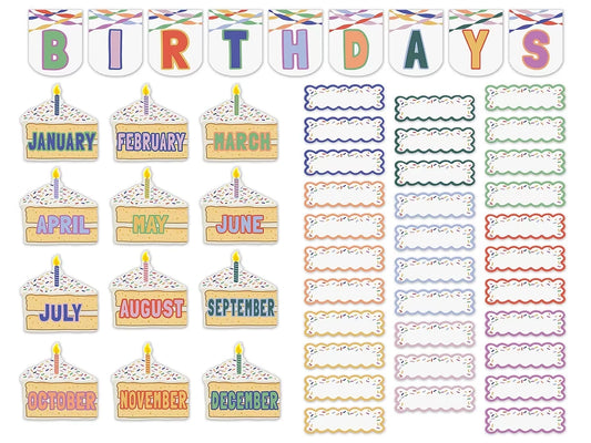 Color Crush Birthday Bulletin Board Set - US 3114