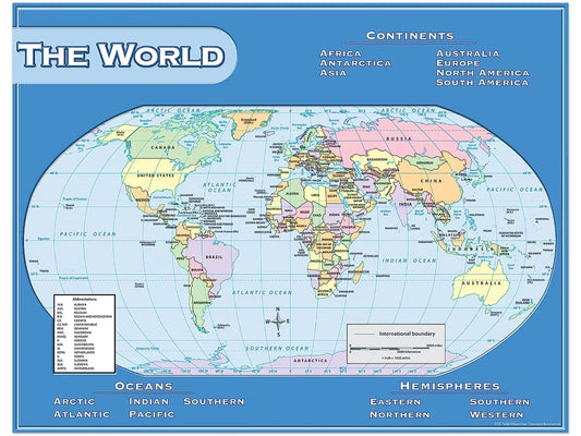 World Map Poster - US 4113