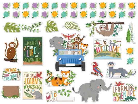 Jungle Friends Motivational Bulletin Board Set - US 1196