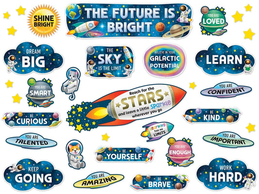 Outer Space Crew The Future Is Bright Bulletin Board Set - US 1488