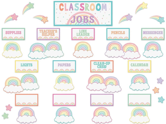 Pastel Pop Classroom Jobs Bulletin Board Set - US 1110
