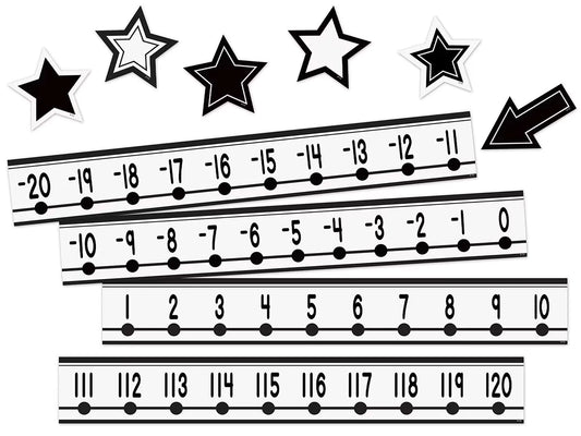 Black-And-White Number Lines - US 5594