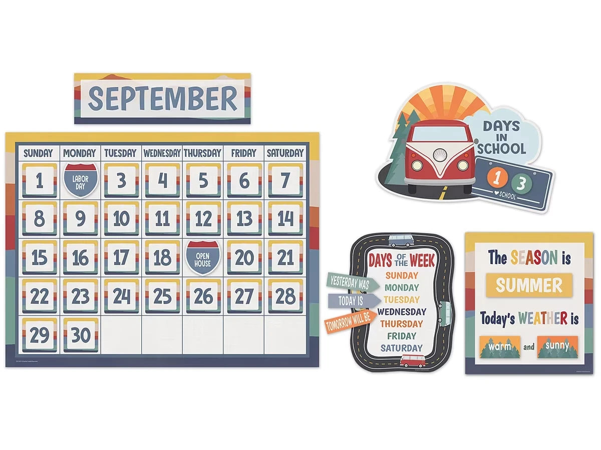 Moving Mountains Calendar Bulletin Board Set - US 9490