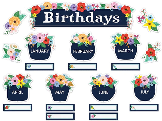 Wildflowers Birthday Bulletin Board Set - US 2427