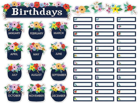 Wildflowers Birthday Bulletin Board Set - US 2427