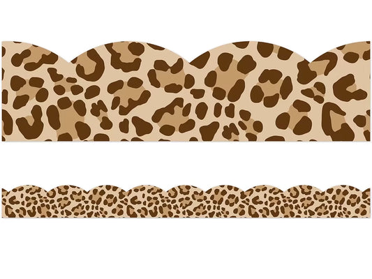 Simply Safari Leopard Print Scalloped Border - US 8668