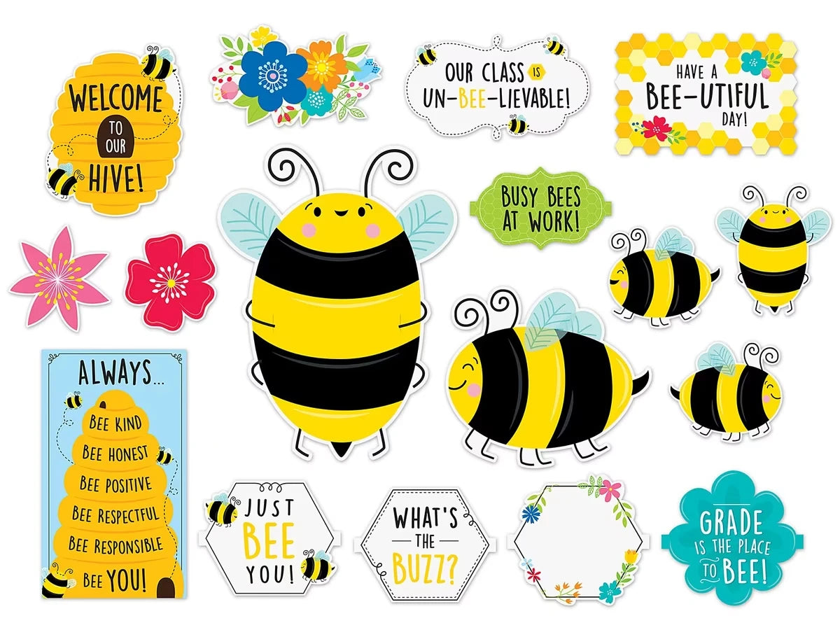 Busy Bees Welcome Bulletin Board Set - US 9827