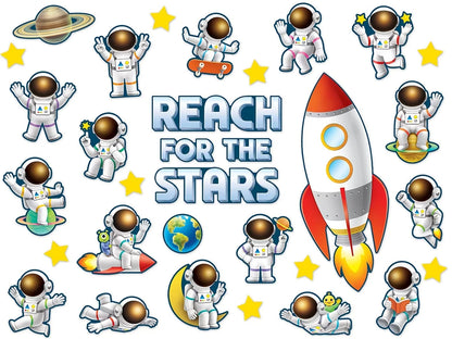 Outer Space Crew Reach for the Stars Bulletin Board Set - US 8626