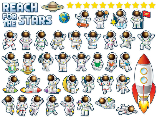 Outer Space Crew Reach for the Stars Bulletin Board Set - US 8626