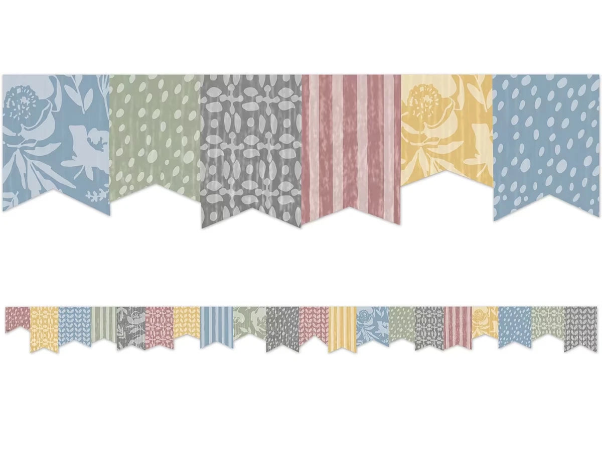 Classroom Cottage Pennants Border - US 8840
